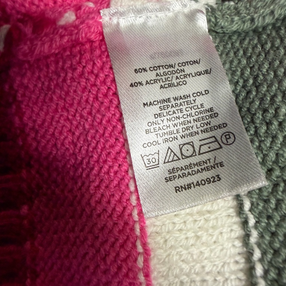 LOFT Colorful Striped Crew Neck Sweater NWT - Picture 14 of 14